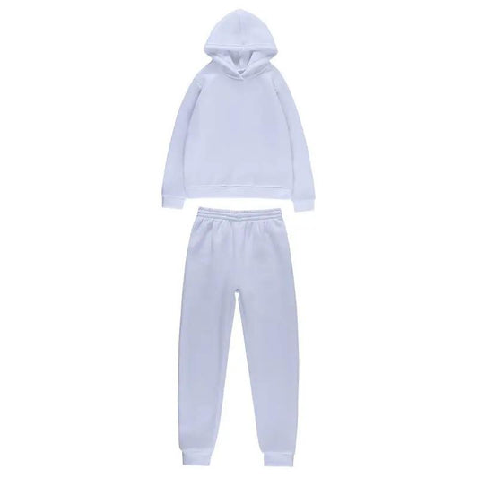 Dlivs Simple Solid Color Hooded Casual Suit - Dlivs