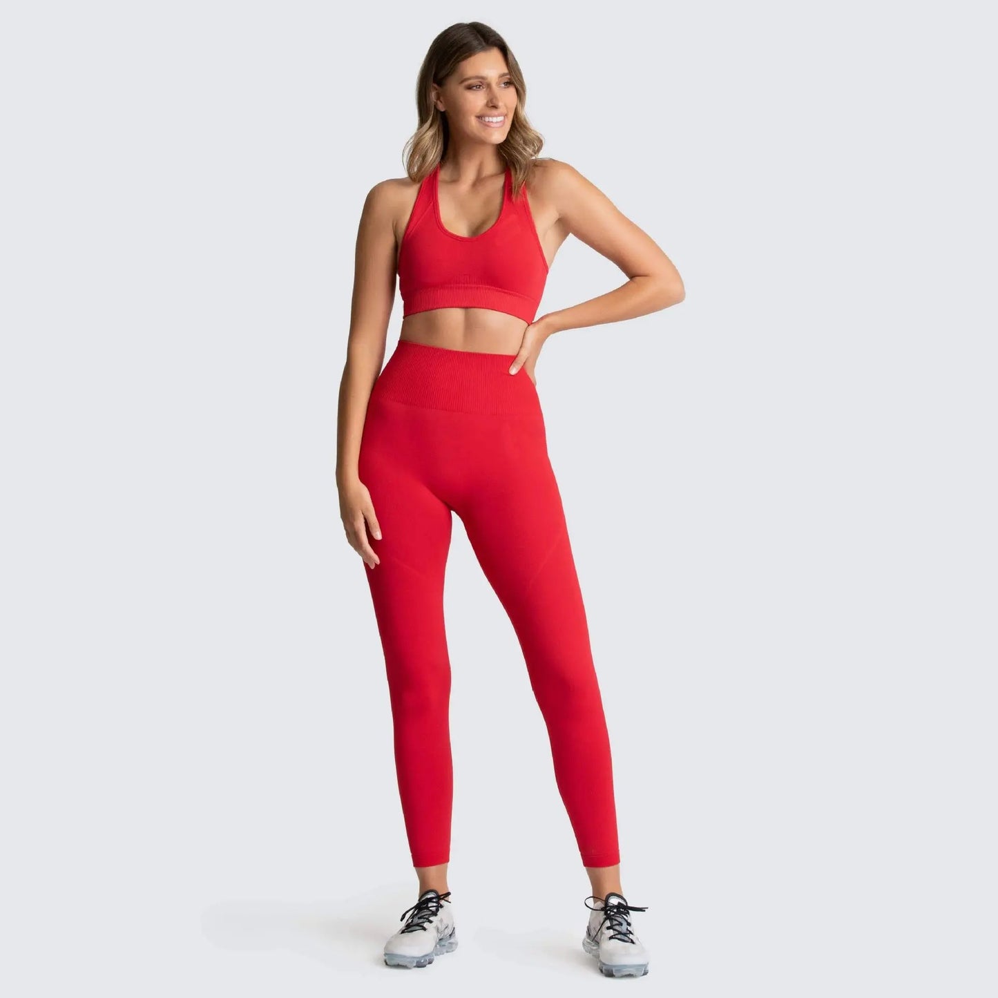 Seamless Gym Set Nylon Woman Sportswear - Dlivs