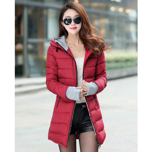 Mid-length down jacket women - Dlivs
