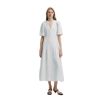 European American Waist-tight A- Line Dress - Dlivs