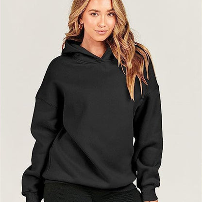Dlivs Loose Hooded Sweater Women's Sports And Leisure - Dlivs